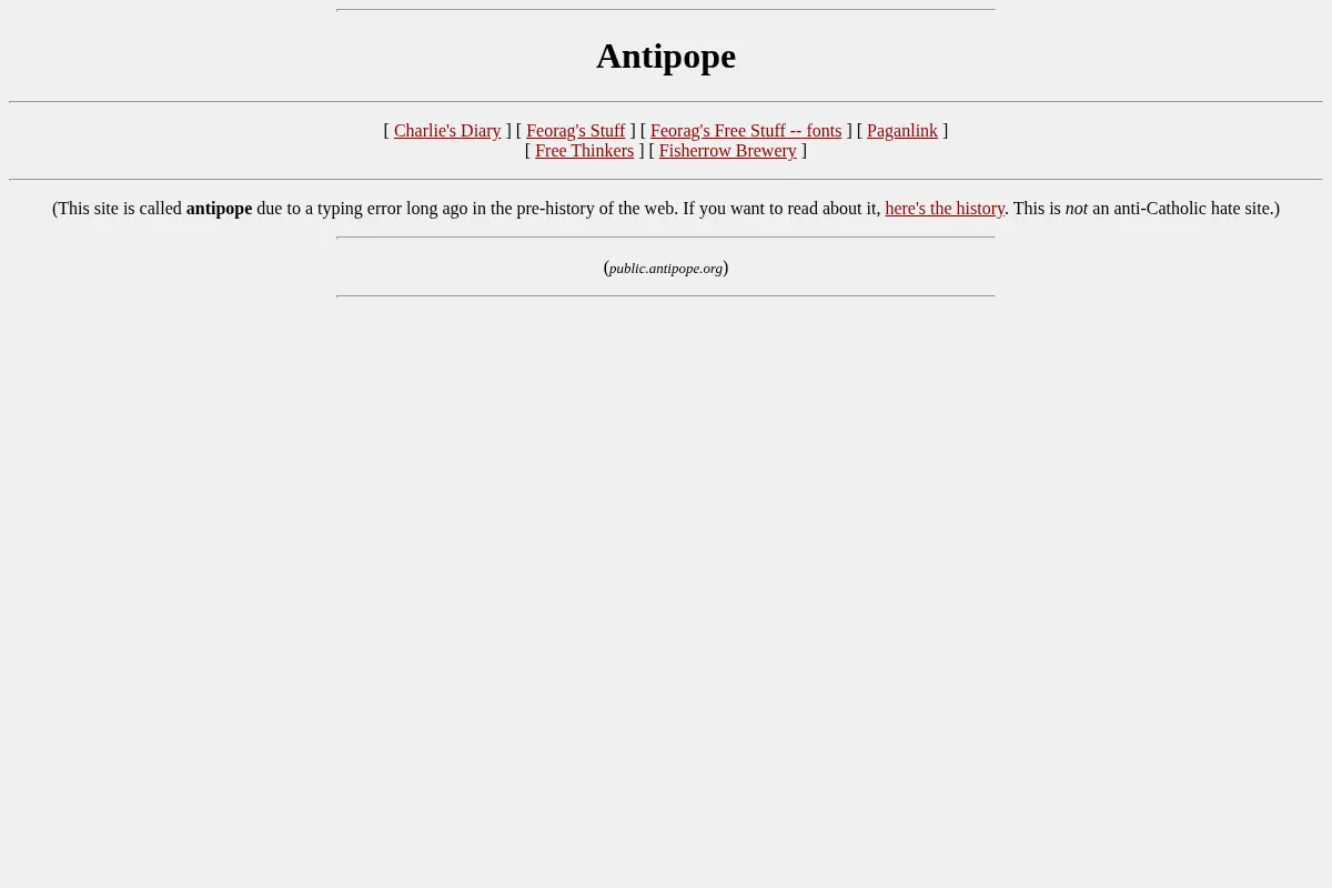 Antipope!