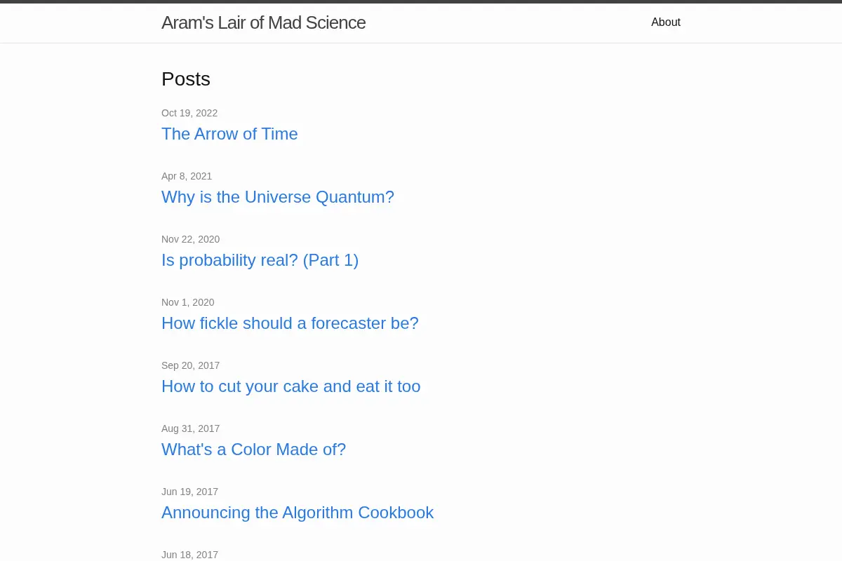 Aram's Lair of Mad Science