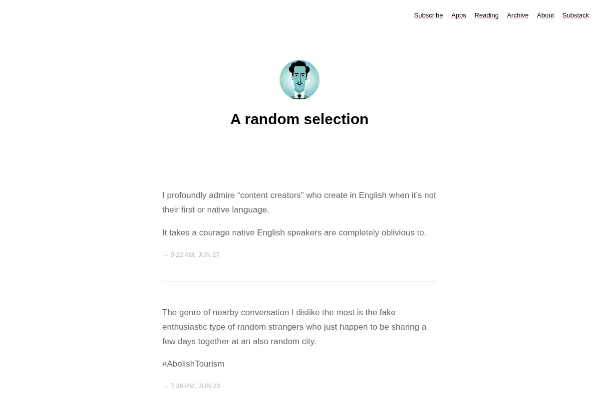 a random selection