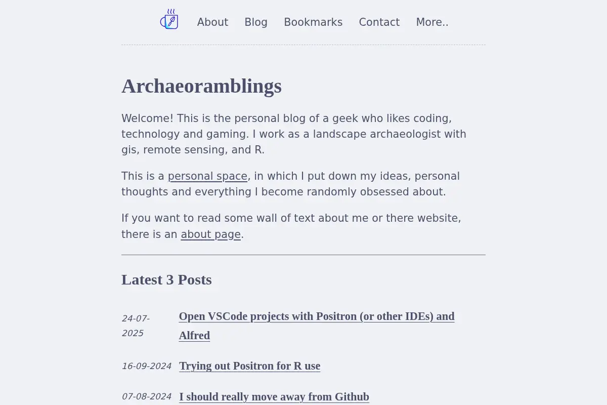 Archaeoramblings