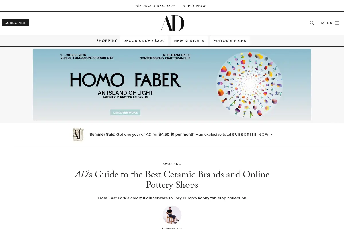 18 Best Ceramic Brands and Online Pottery Shops (2026) | Architectural Digest