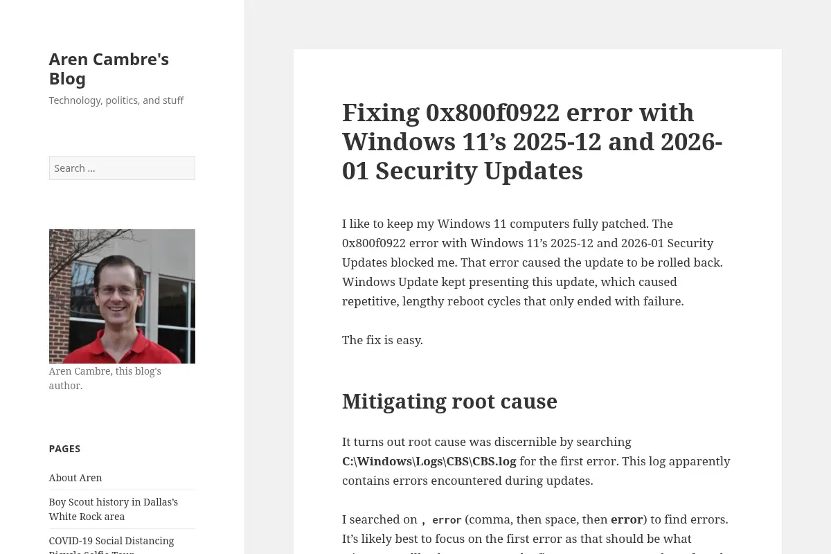 Aren Cambre's Blog – Technology, politics, and stuff