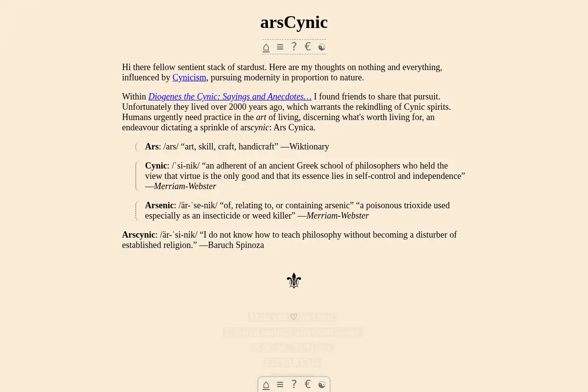 arsCynic