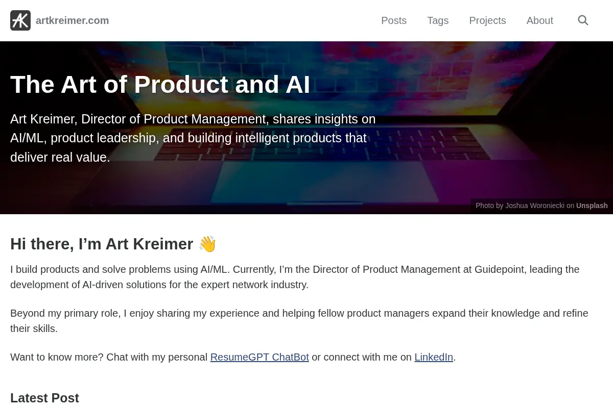 The Art of Product and AI