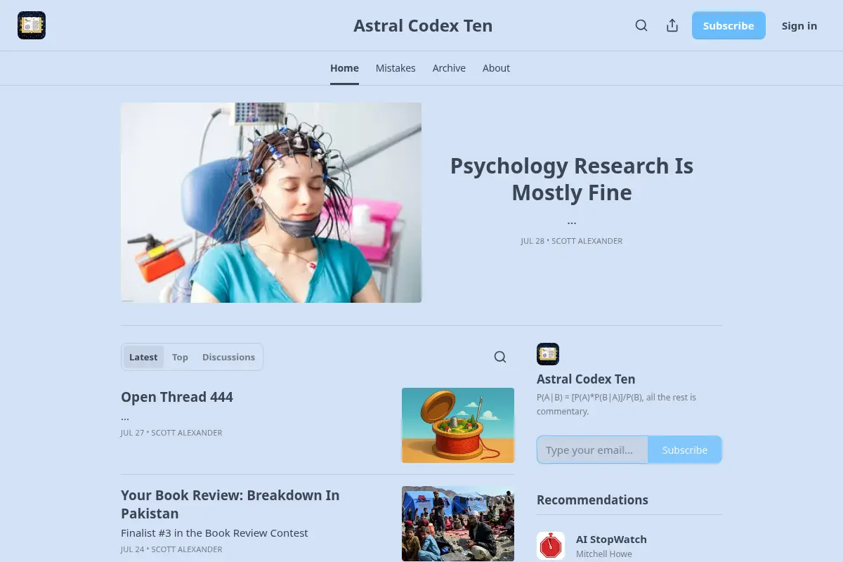 Astral Codex Ten