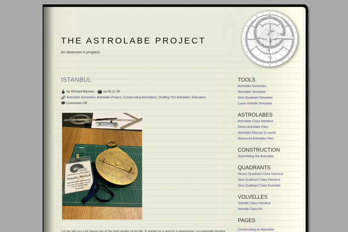 The Astrolabe Project