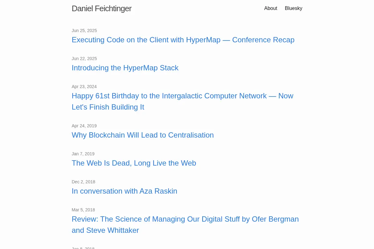 Daniel Feichtinger's Homepage
