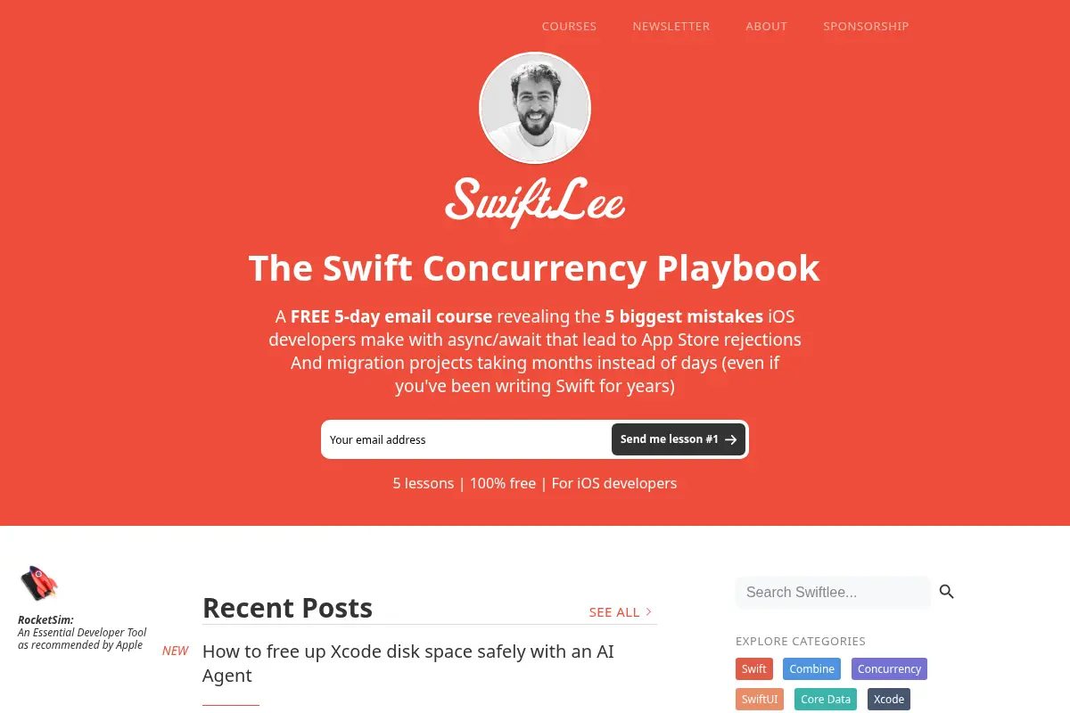 A weekly Swift Blog on Xcode and iOS Development - SwiftLee