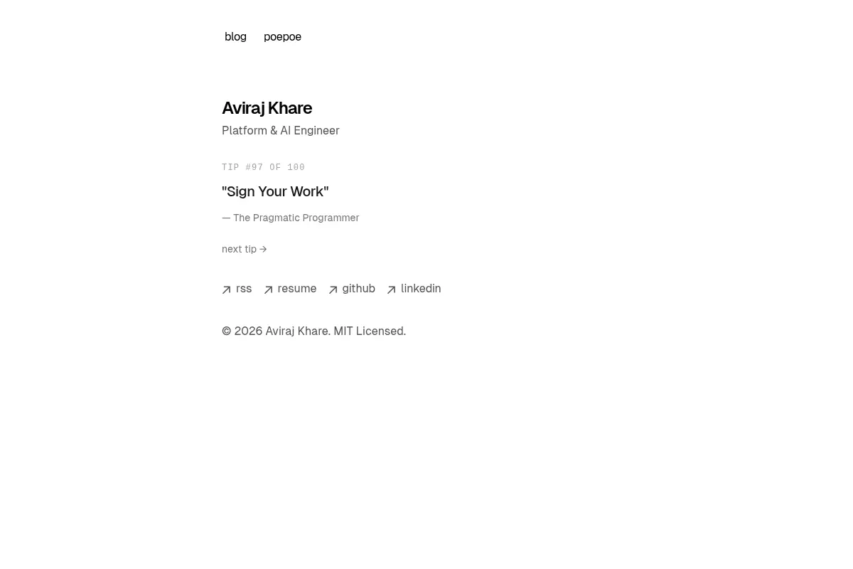 Aviraj Khare | aviraj.dev