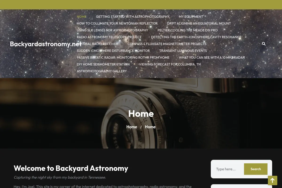 Backyard Astronomy
