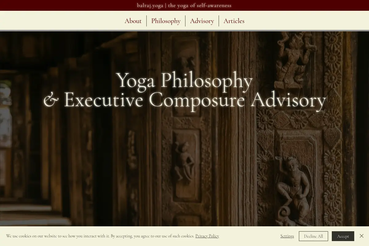 balraj.yoga | Yoga Philosophy & Executive Composure Advisory