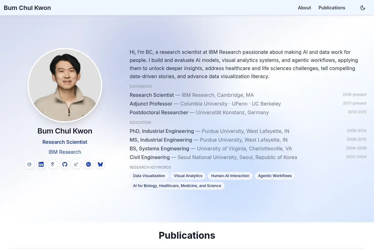 Bum Chul Kwon, Ph.D. - IBM Research
