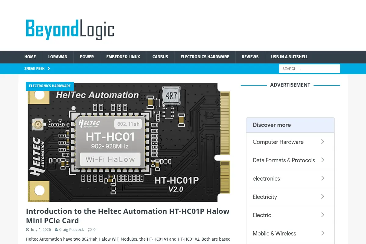 Beyondlogic – Electronics Hardware – Embedded Linux – Internet of Things