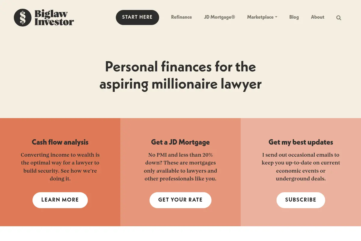 Biglaw Investor: Personal finances for the aspiring millionaire lawyer