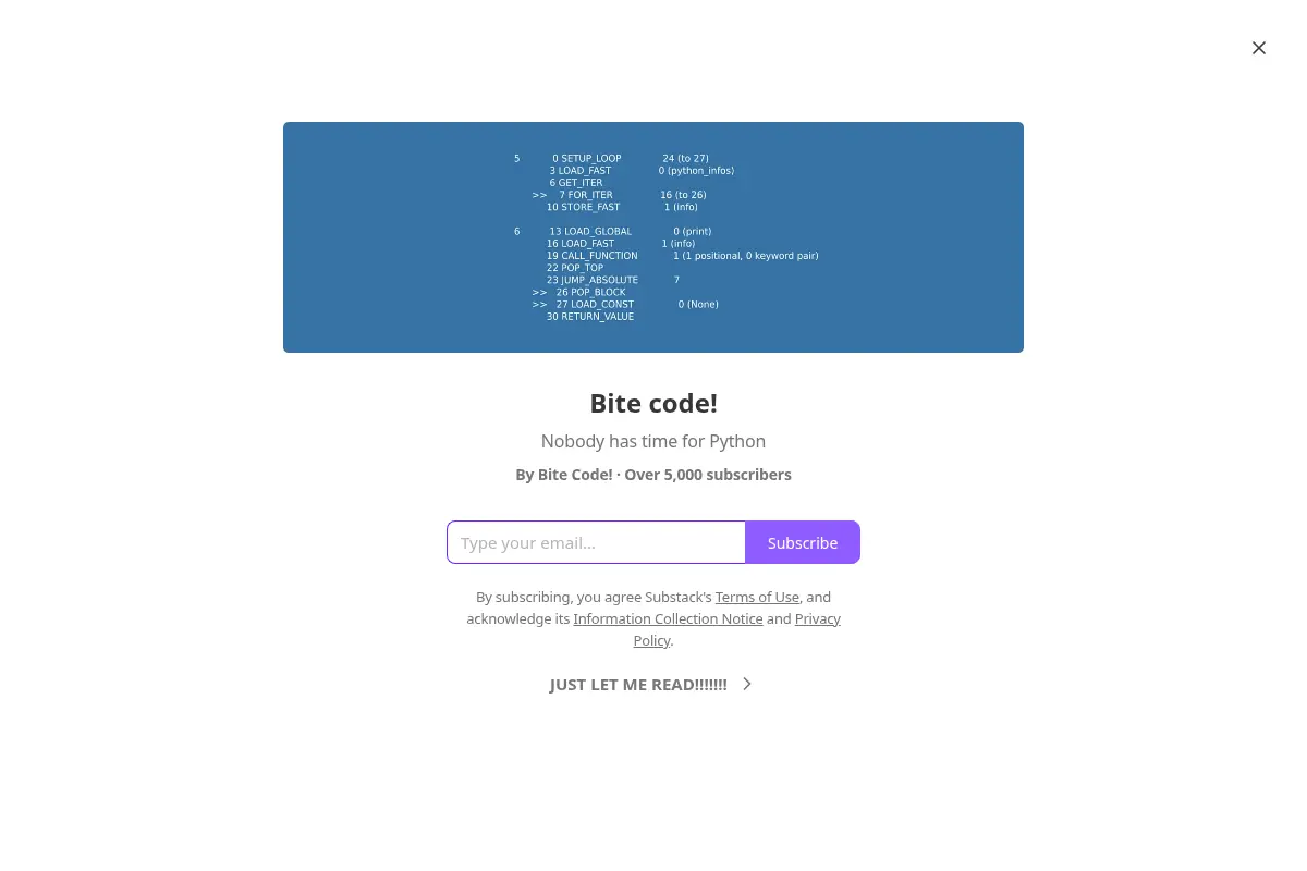 Bite code!