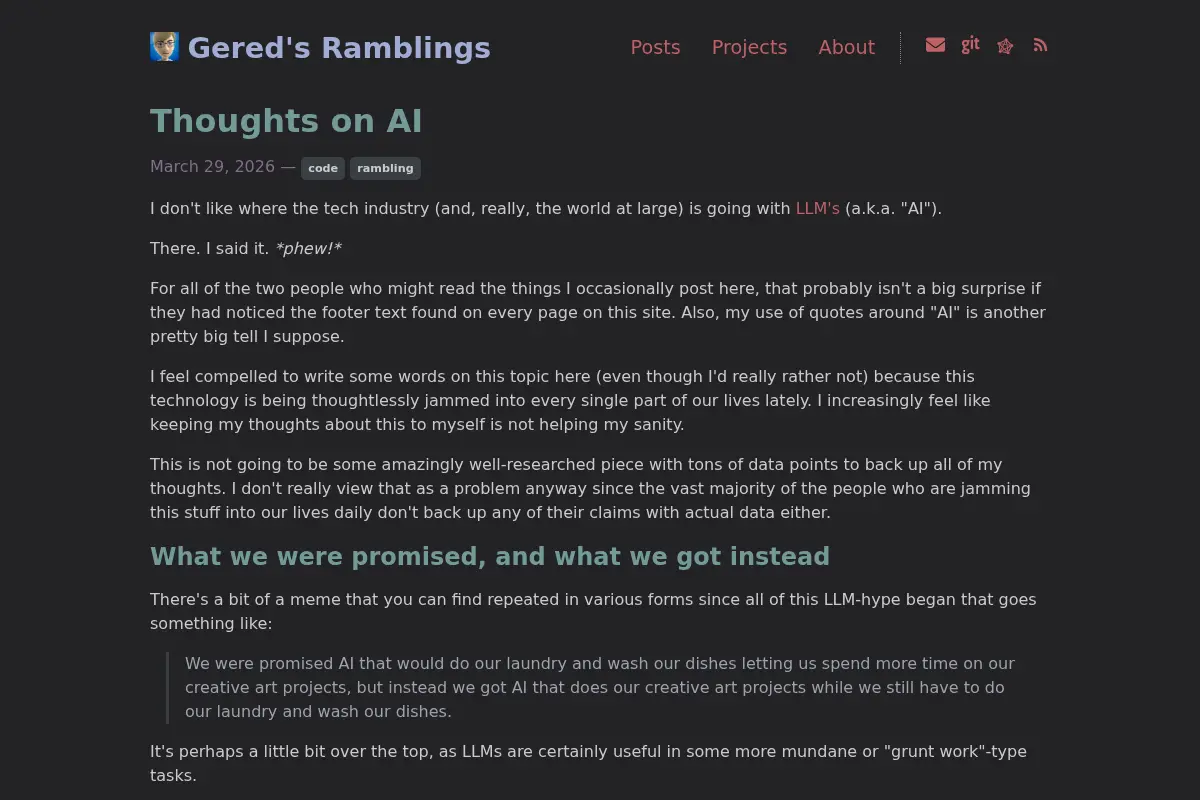 Gered's Ramblings