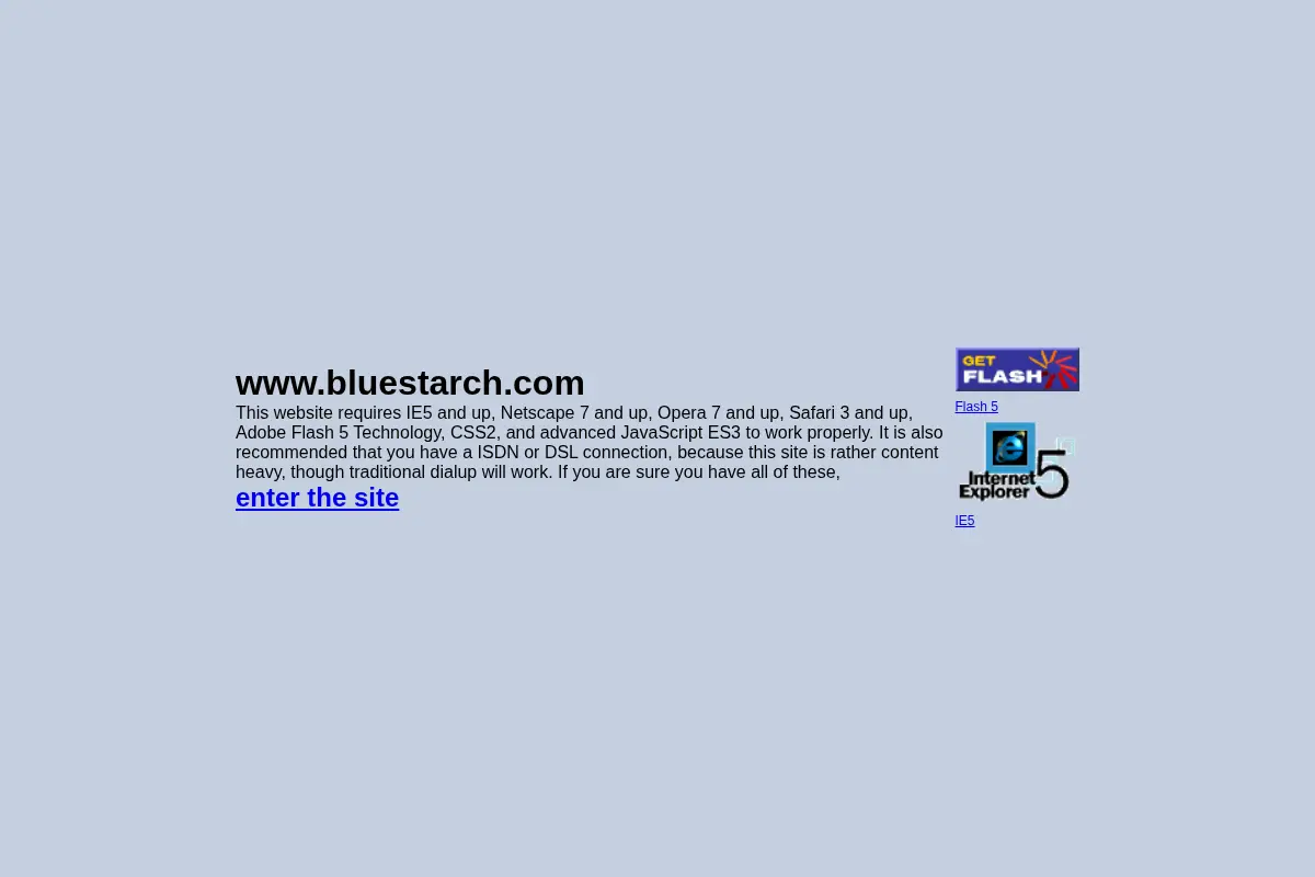 Bluestarch Flash and Vintage Computer Archive