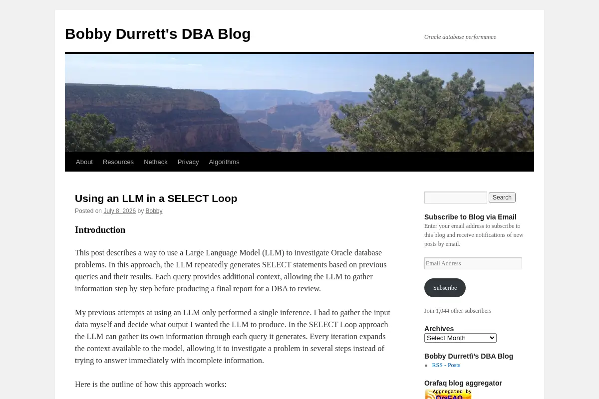 Bobby Durrett's DBA Blog