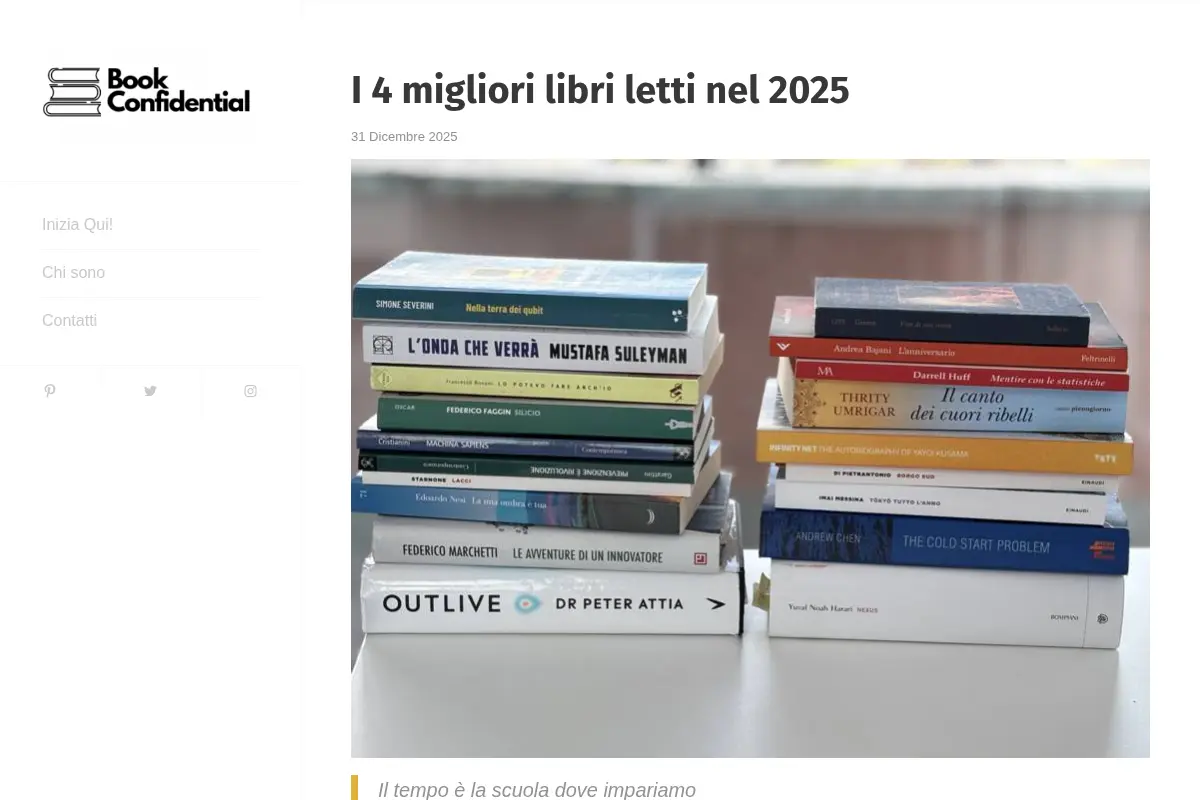Book Confidential - Libri, storie e maestri