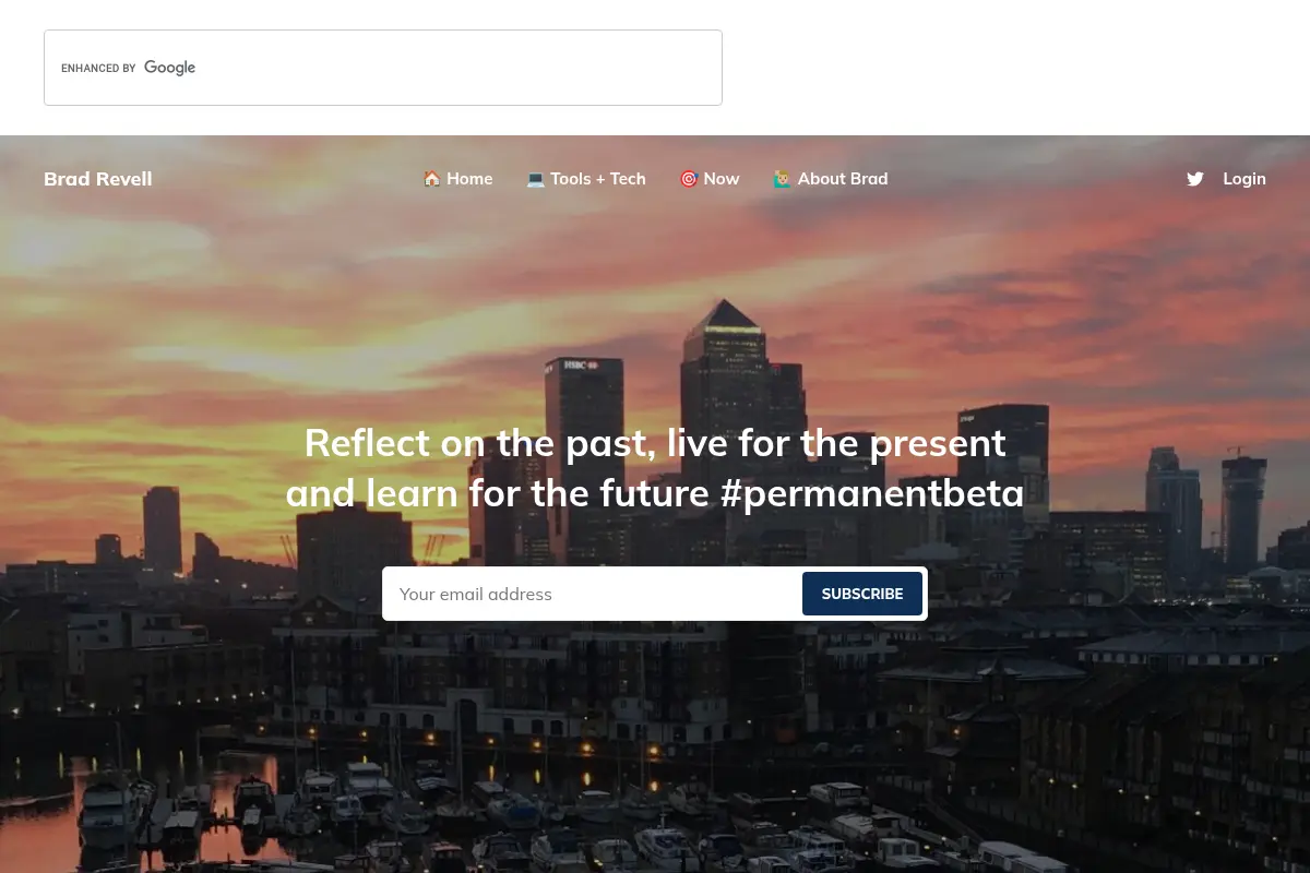 Brad Revell - Reflect on the past, live for the present and learn for the future