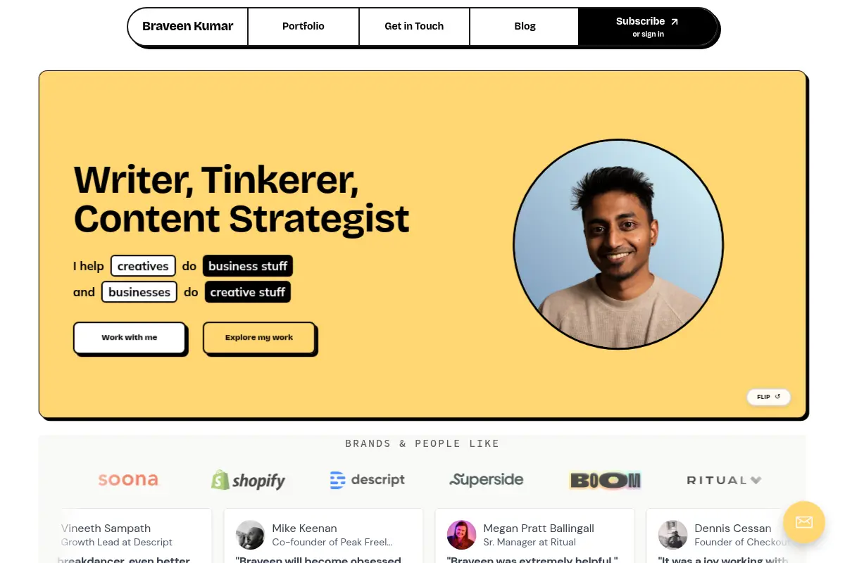 Braveen Kumar | Writer & Freelance Content Marketer