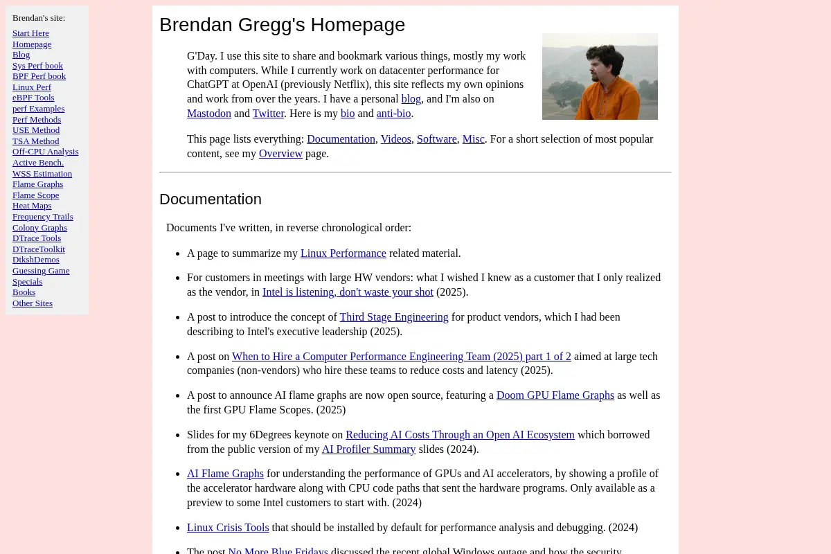Brendan Gregg's Homepage