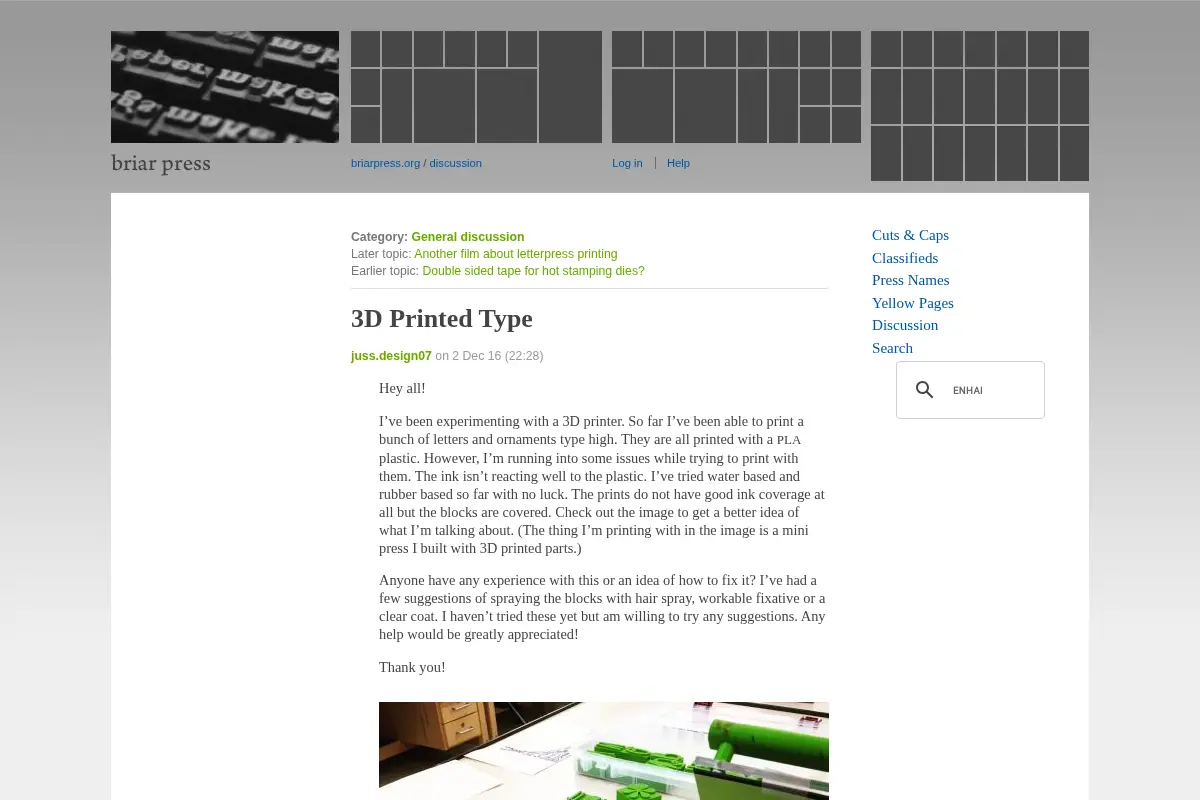 3D Printed Type