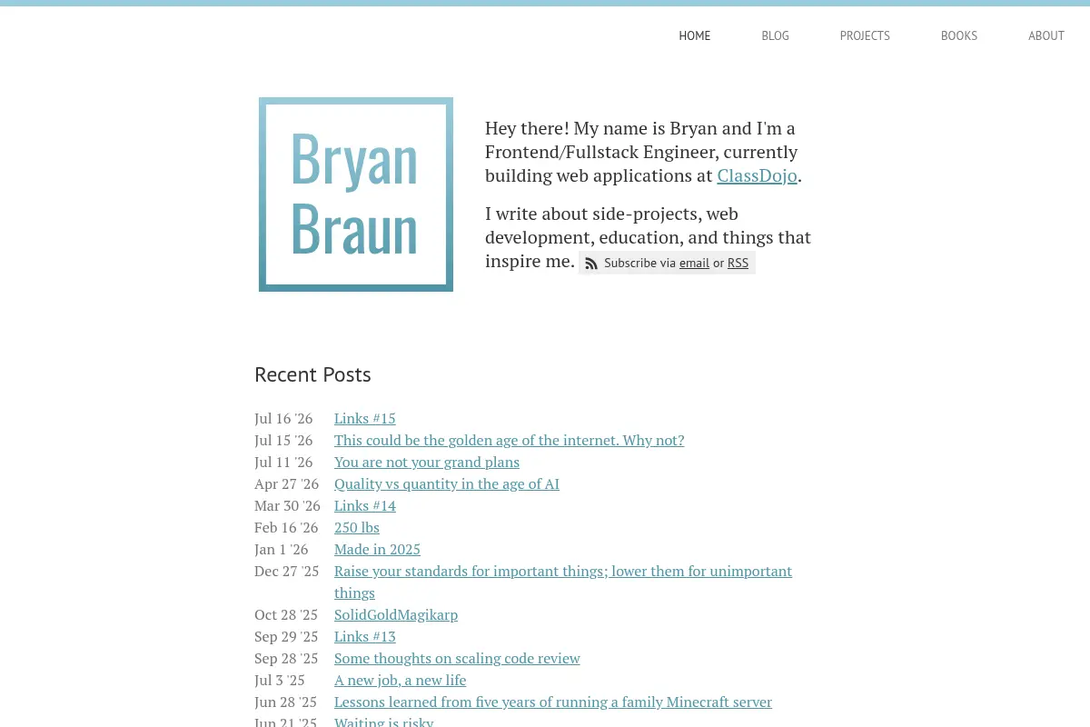 Bryan Braun - Frontend Developer