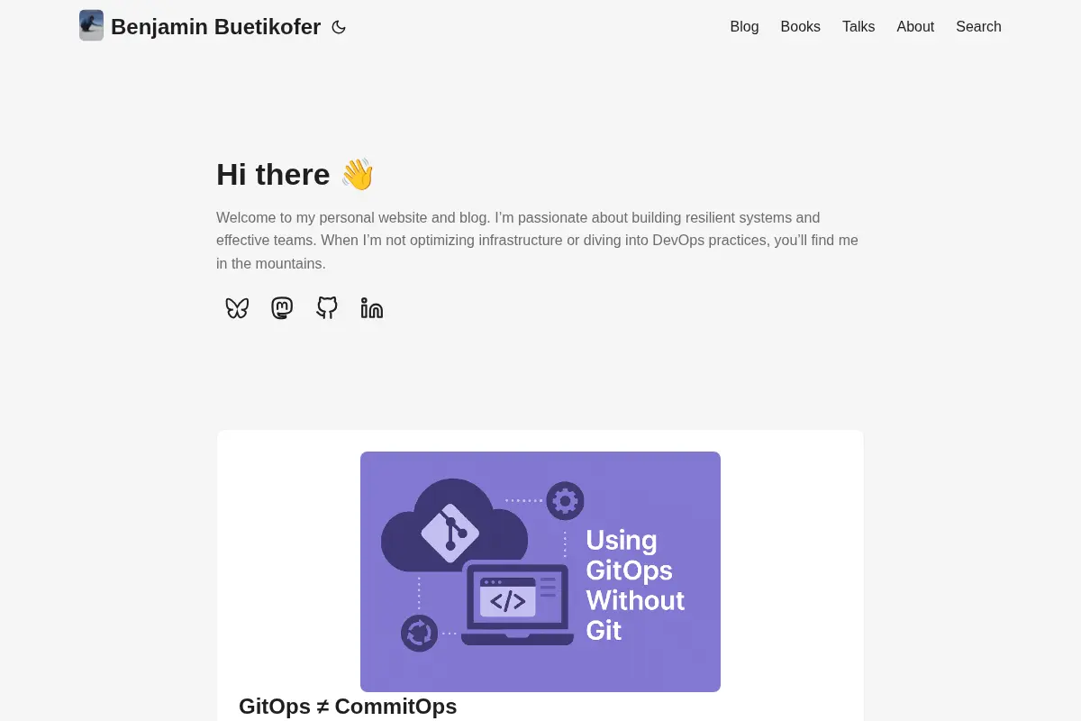 Benjamin Buetikofer's Personal Website