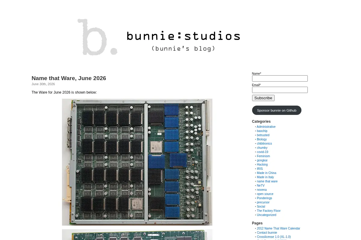 bunnie's blog