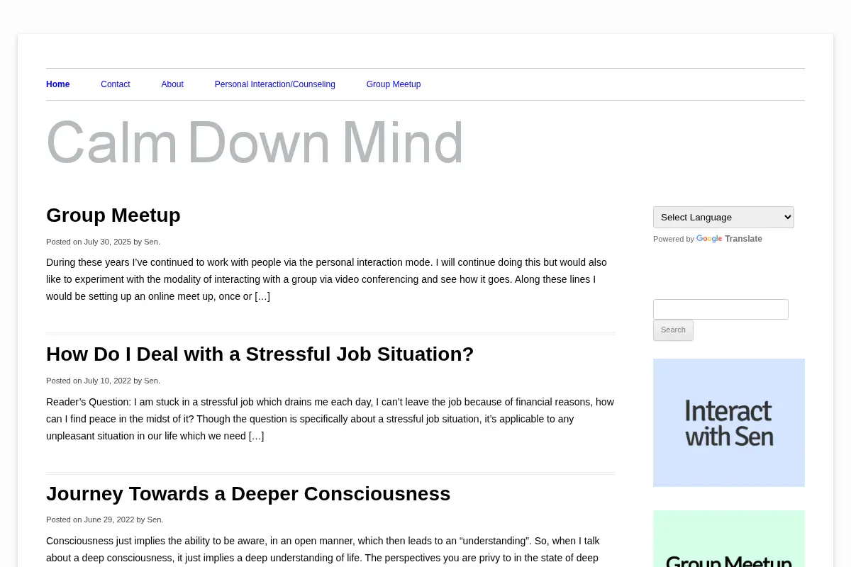 Calm Down Mind