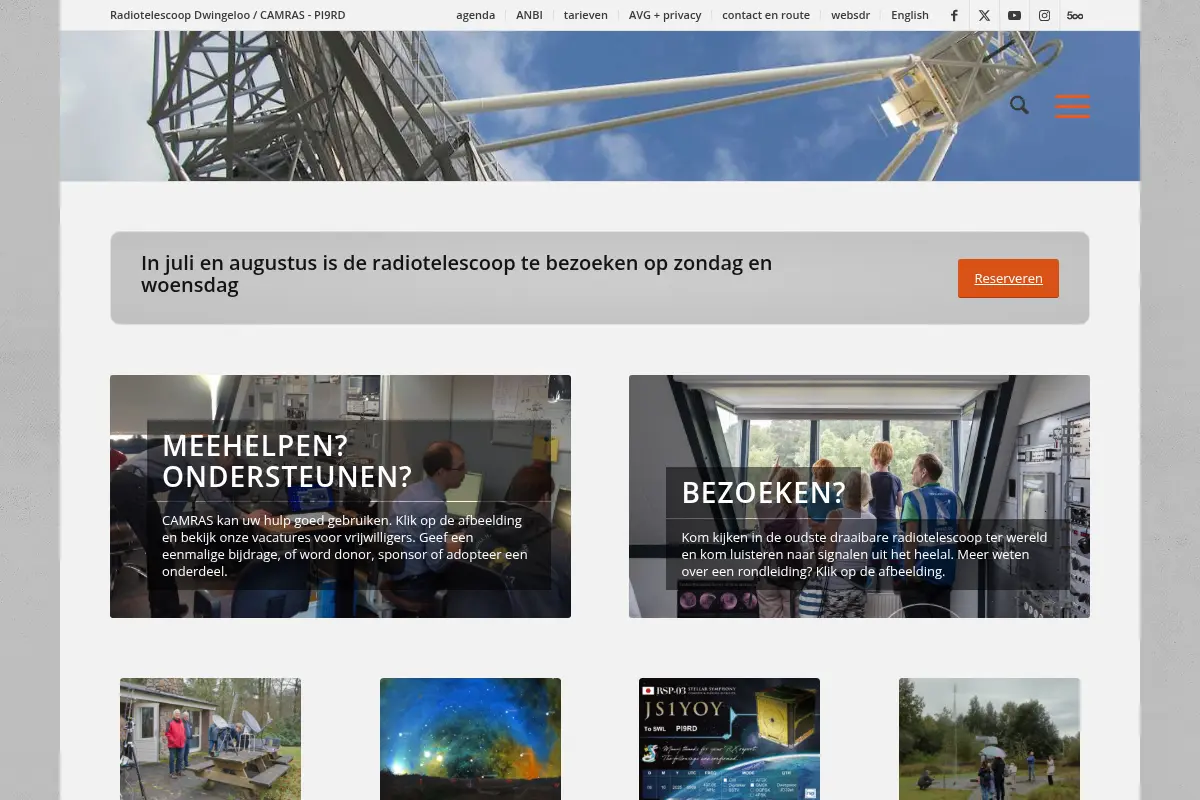 CAMRAS – Radiotelescoop Dwingeloo