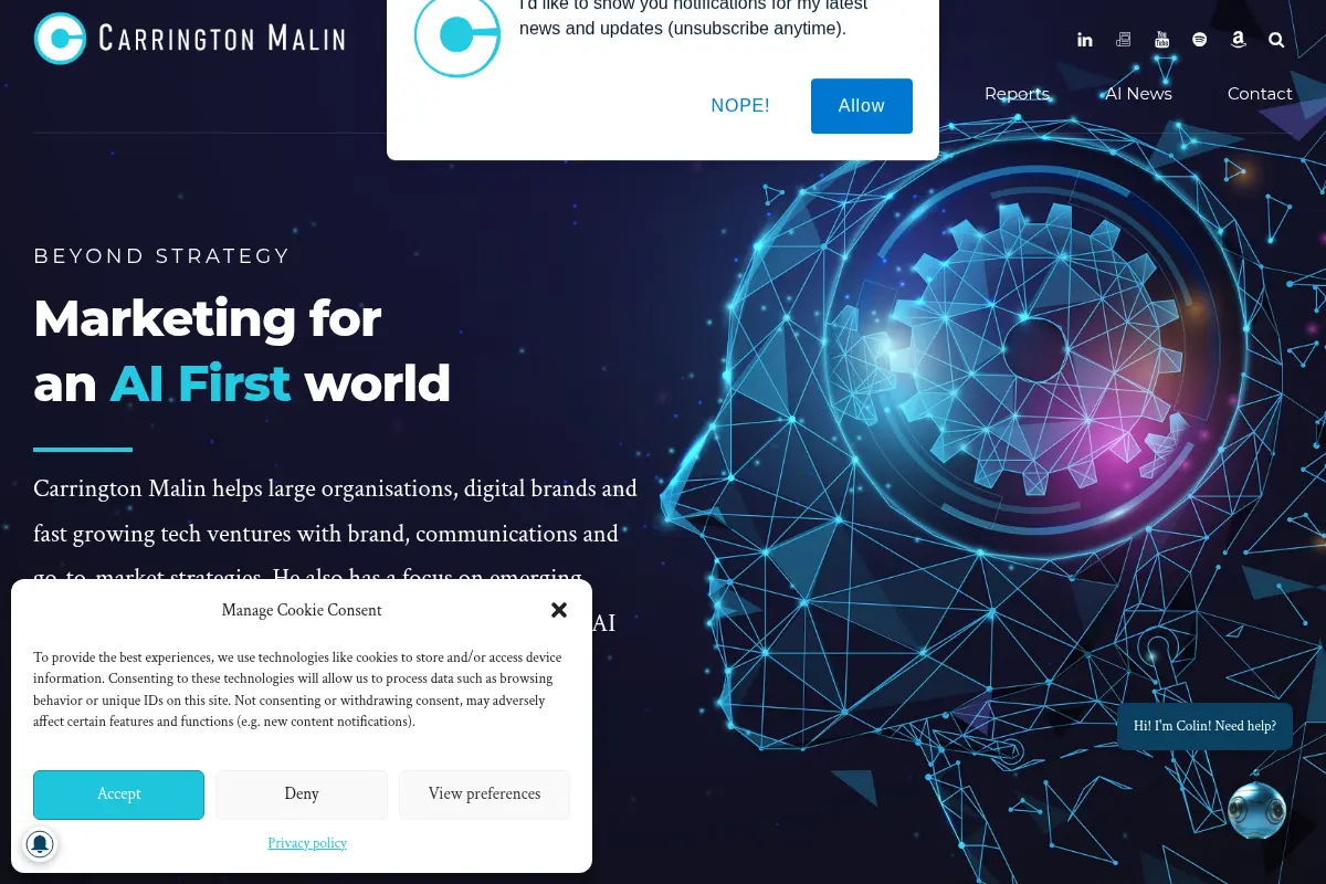 Carrington Malin | Marketing for an AI First world