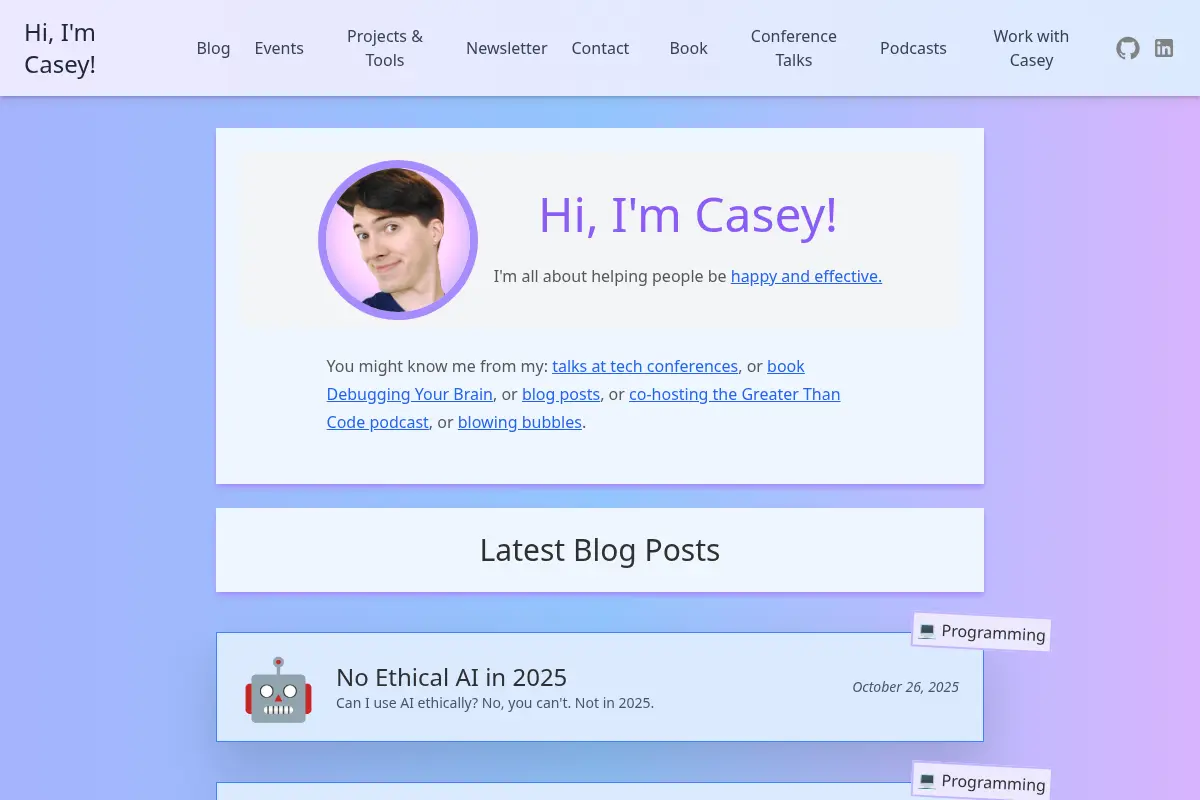 Hi, I'm Casey!