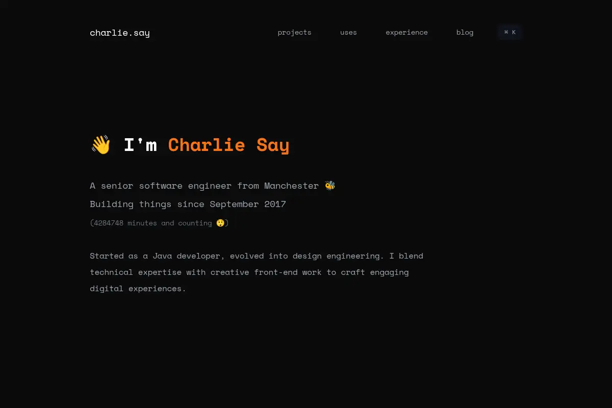 Charlie Say - Design Engineer