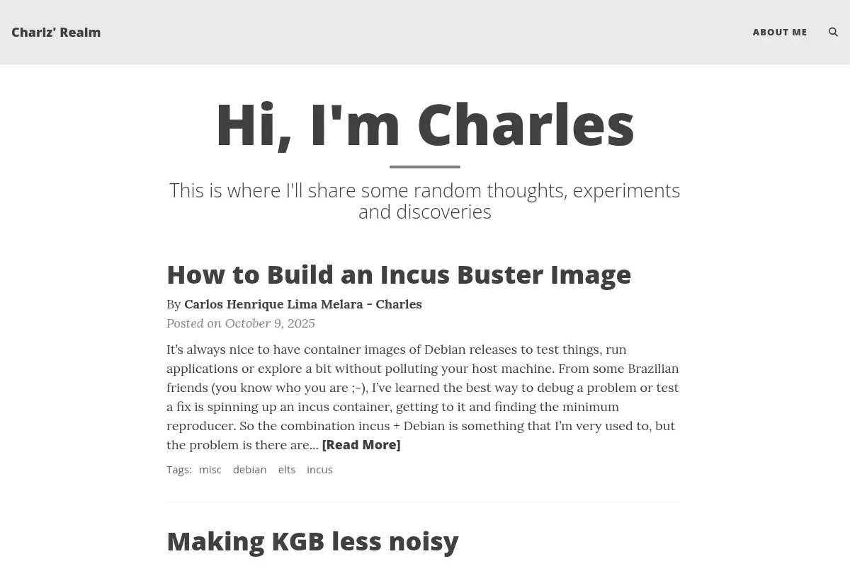 Hi, I'm Charles | Charlz' Realm