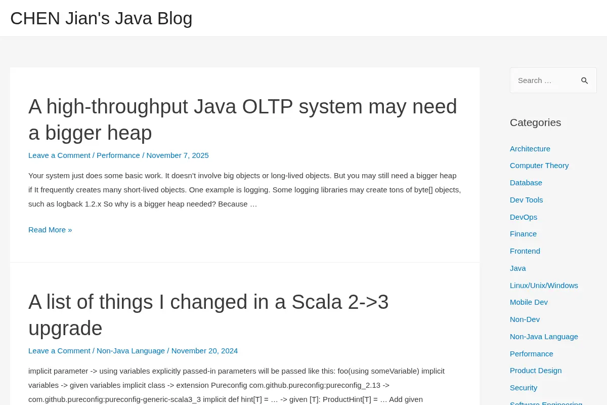 CHEN Jian's Java Blog