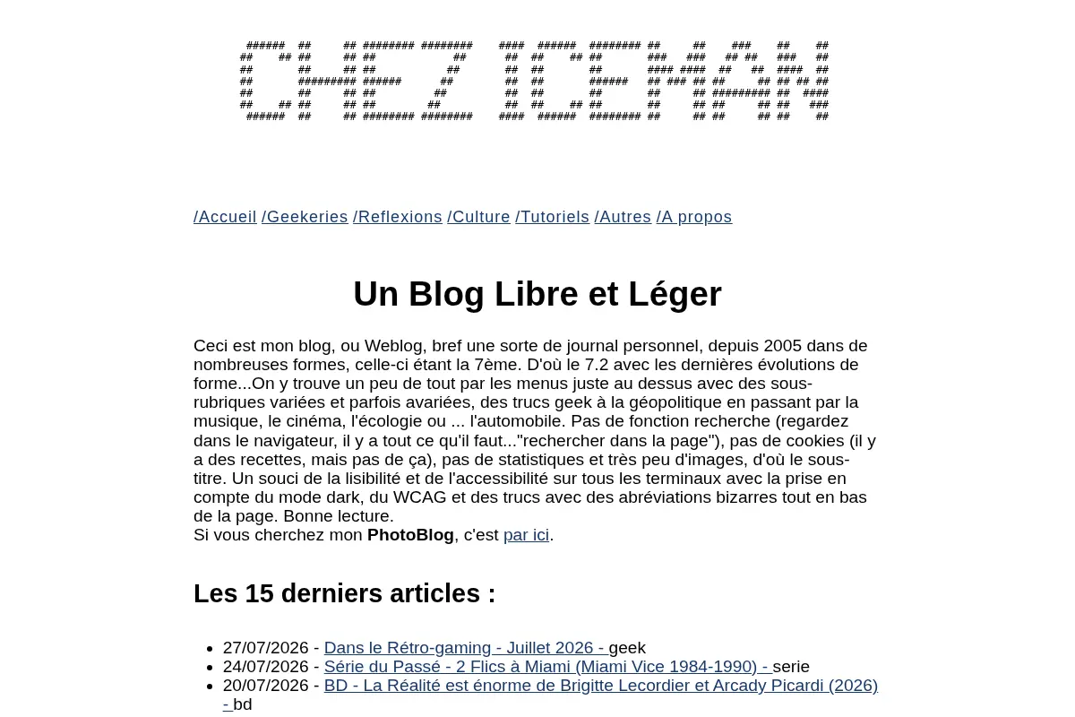 Chez Iceman, blog v7.2