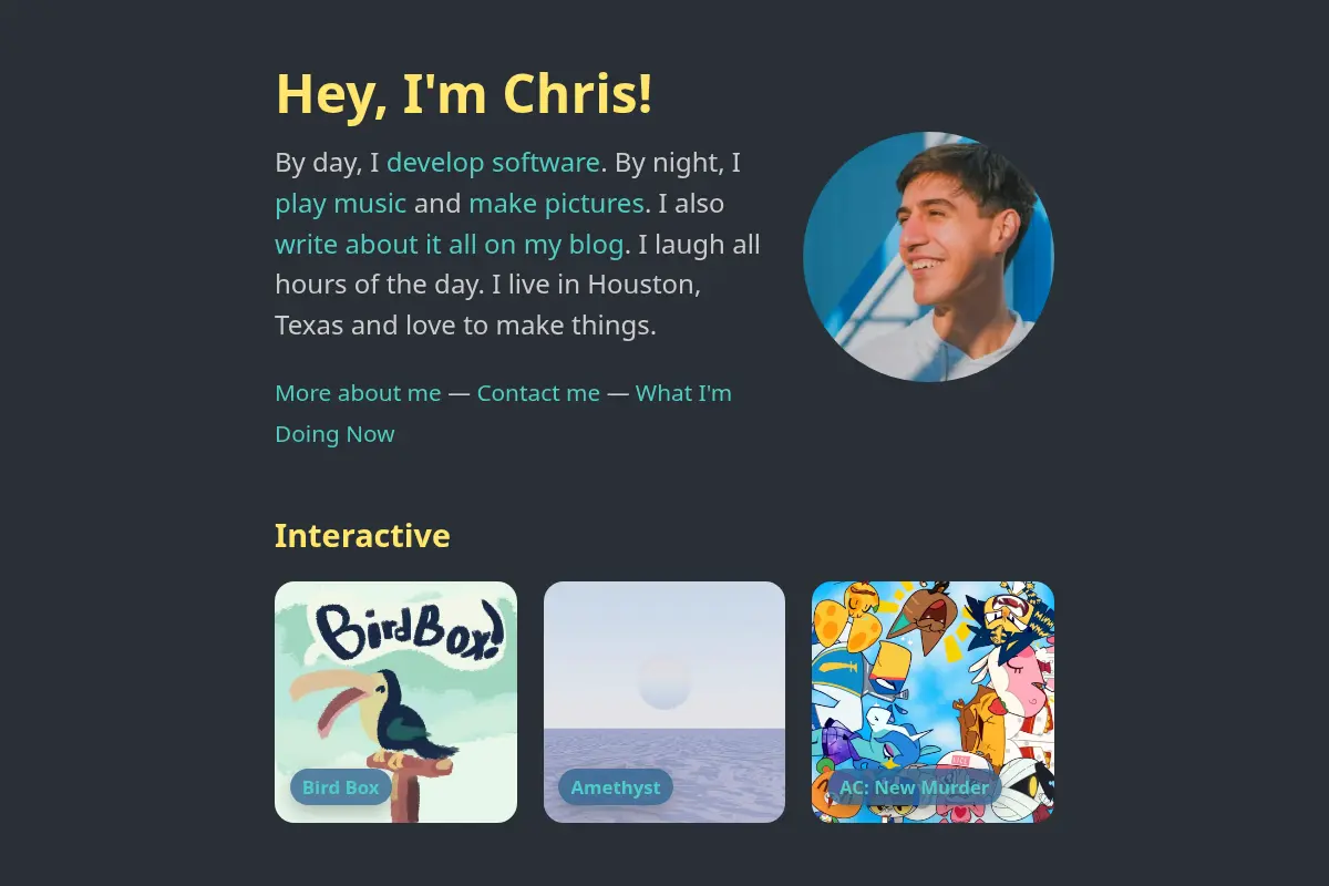Chris Padilla — Developer, Musician, etc.