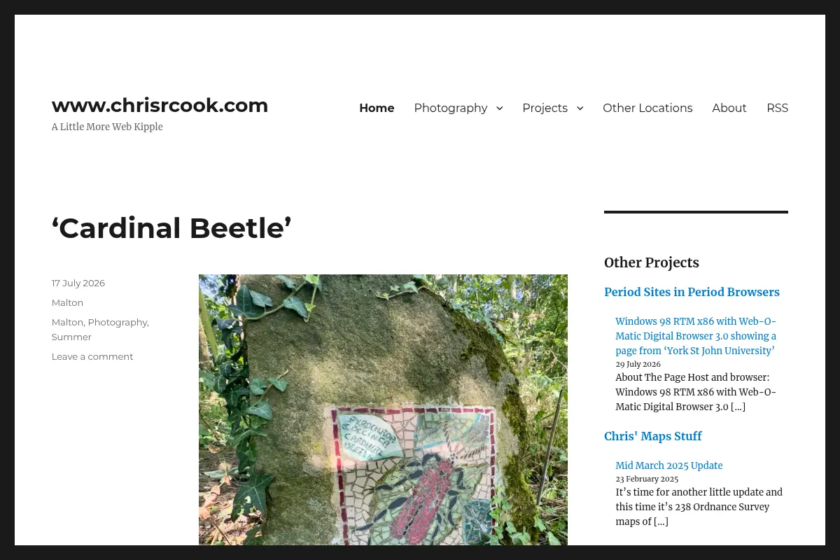 www.chrisrcook.com – A Little More Web Kipple