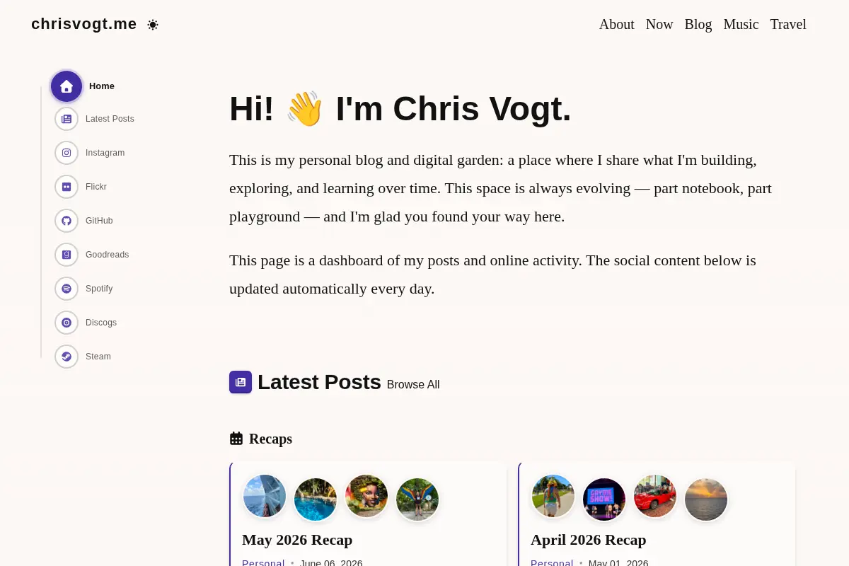 Chris Vogt's Digital Garden
