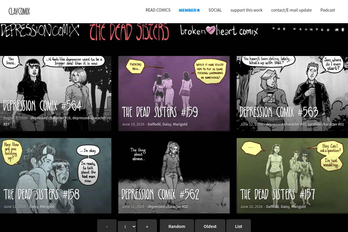 Claycomix - comics by Clay Jonathan
