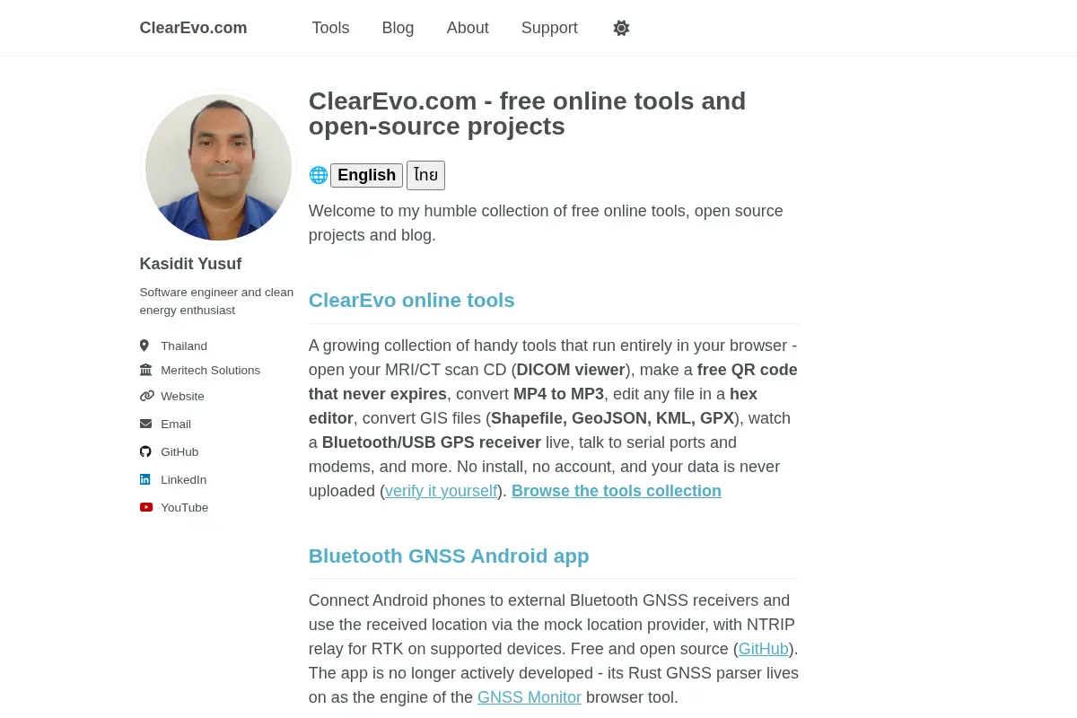 ClearEvo.com - free online tools and open-source projects
