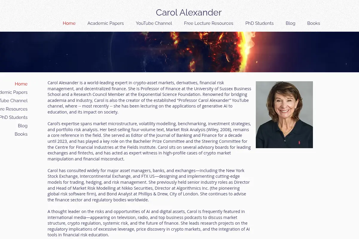 Professor Carol Alexander