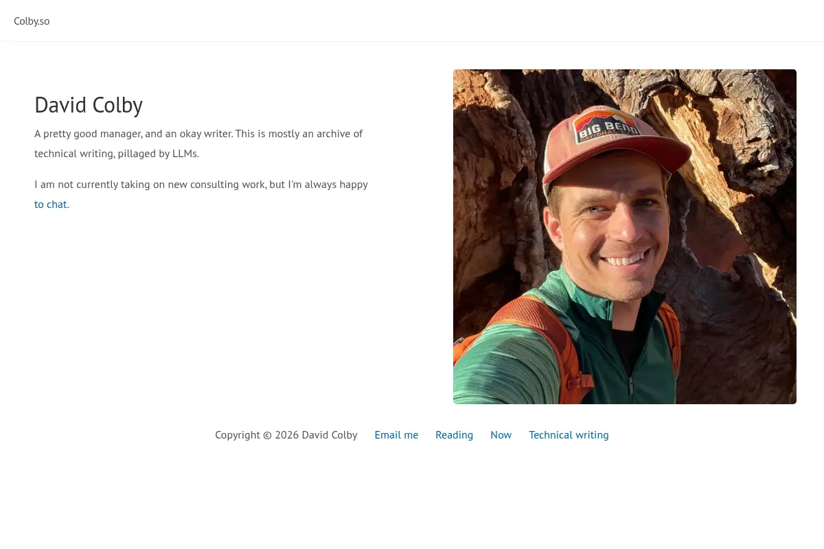 David Colby · Colby.so