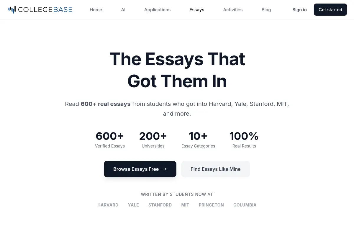 Collegebase - Essays That Worked