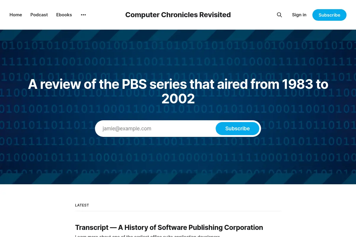 Computer Chronicles Revisited