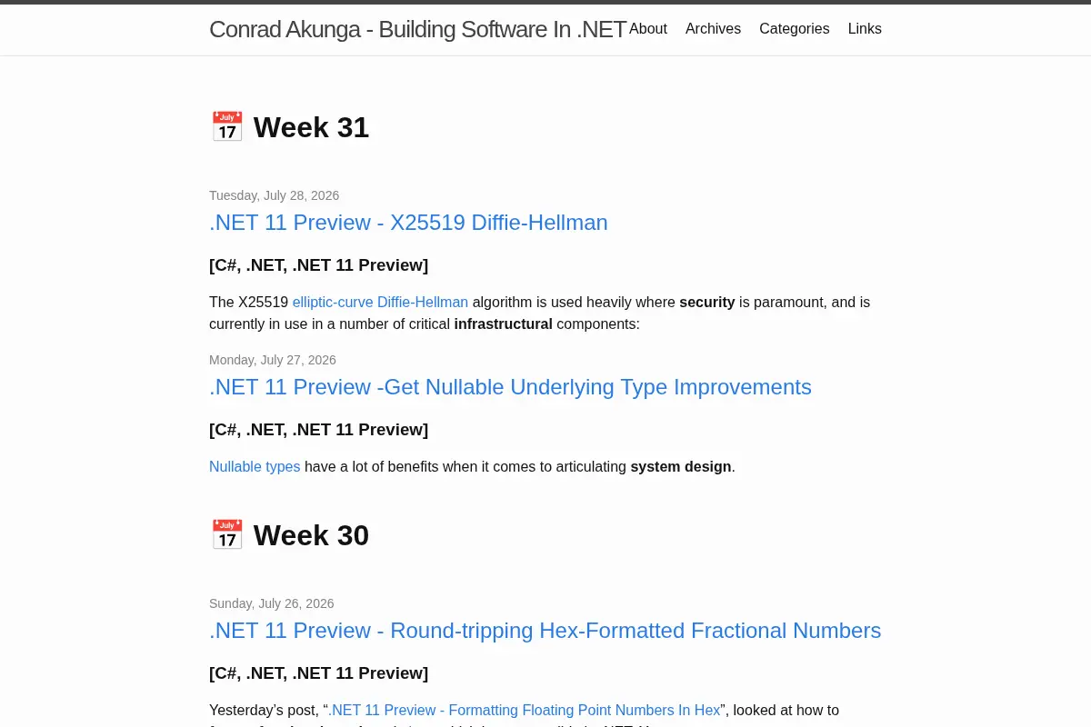 Conrad Akunga - Building Software In .NET