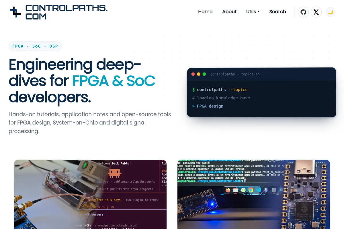 Control Paths – FPGA and DSP Tutorials