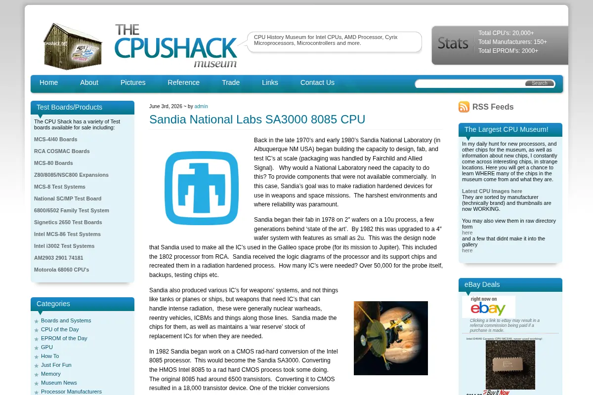 The CPU Shack - History of Microprocessors & CPU Tech